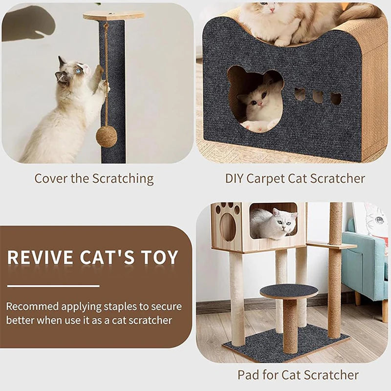 Trimmable Self-Adhesive Cat Scratch Mat