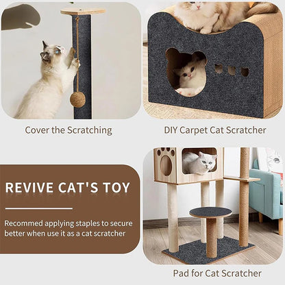 Trimmable Self-Adhesive Cat Scratch Mat